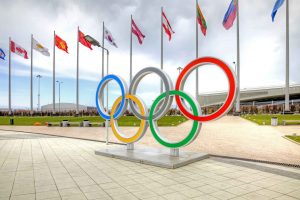 Олимпийские кольца арена Адлер